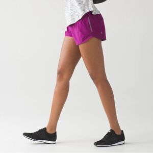 Lululemon Hotty Hot Shorts Deep Fuschia Size 4